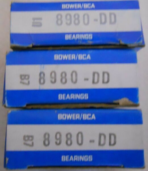 New NIB (surplus old stock) Lot of 1 Bearings Bower / BCA B7 8980-DD